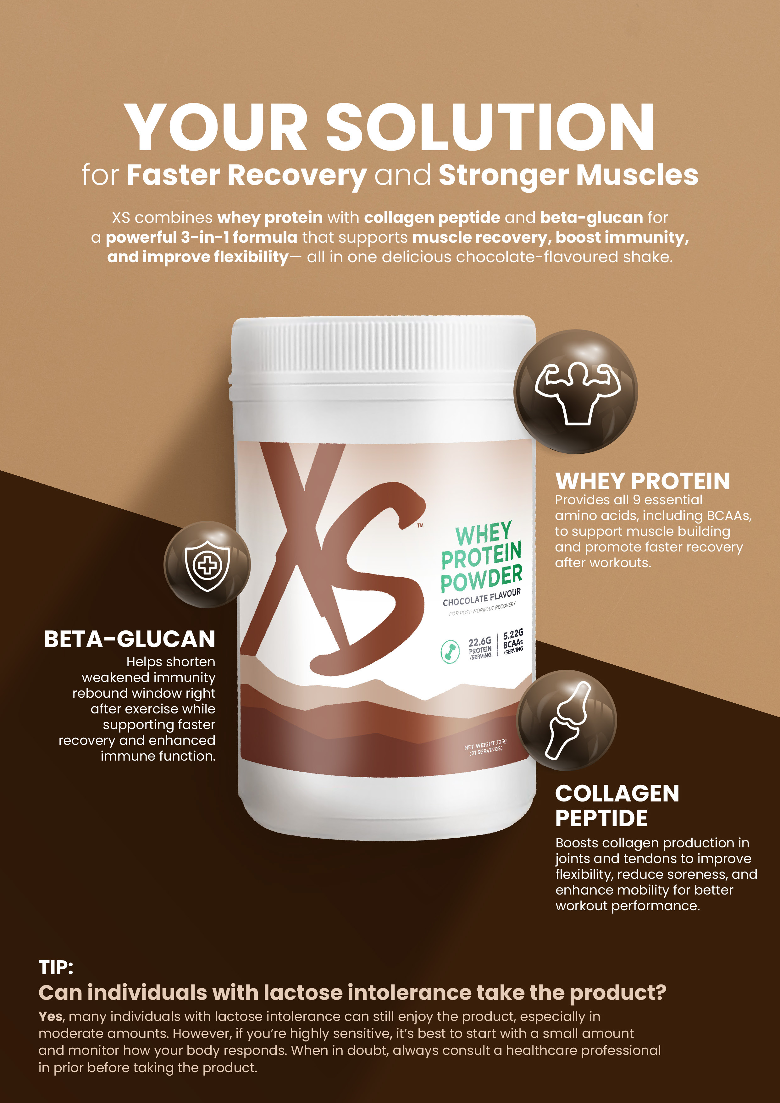 XS Whey Protein Powder (Chocolate Flavour)

