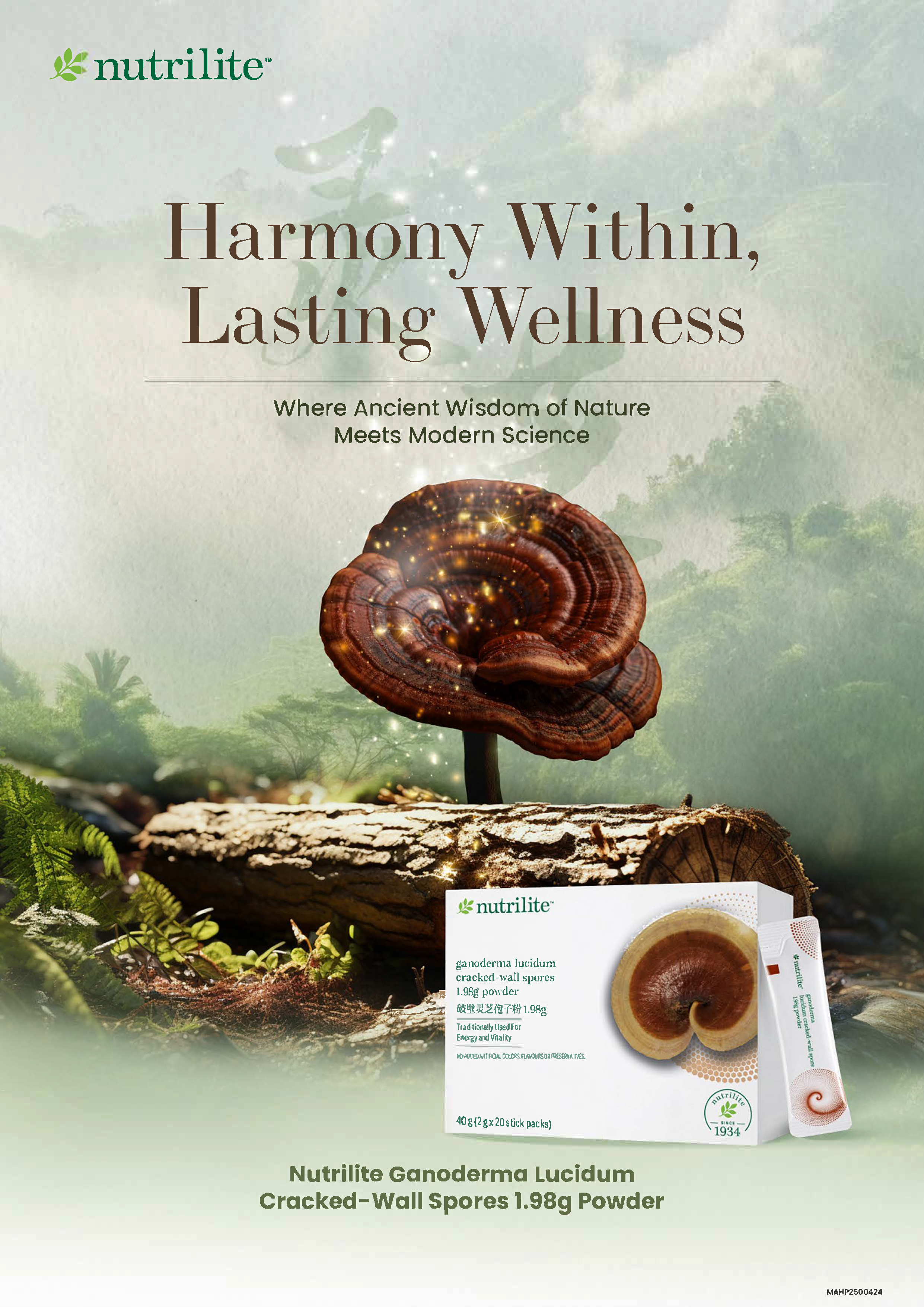 Nutrilite Ganoderma Lucidum Cracked-Wall Spores 1.98g Powder

